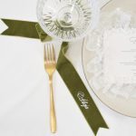 winietka ślubna na wstążce